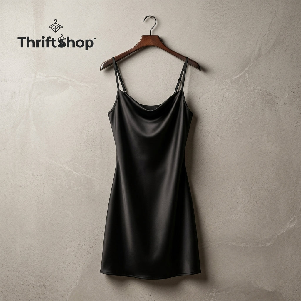 Thrifttshop™ Eclipse Slip Cami Dress