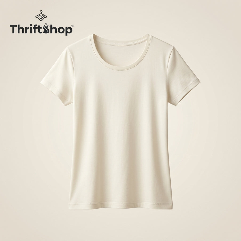 Thrifttshop™ Soft Ivory Everyday Women’s Tee