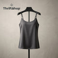 Thrifttshop™ Ash Silk-Feel Cami Top