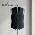 Thrifttshop™ Navy Pinstripe Tailored Vest